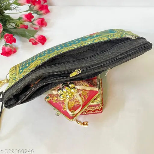 Fabric Handmade Wallets Combo Pack of 2